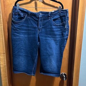 Silver Jeans Dark Blue Women's Jean Shorts